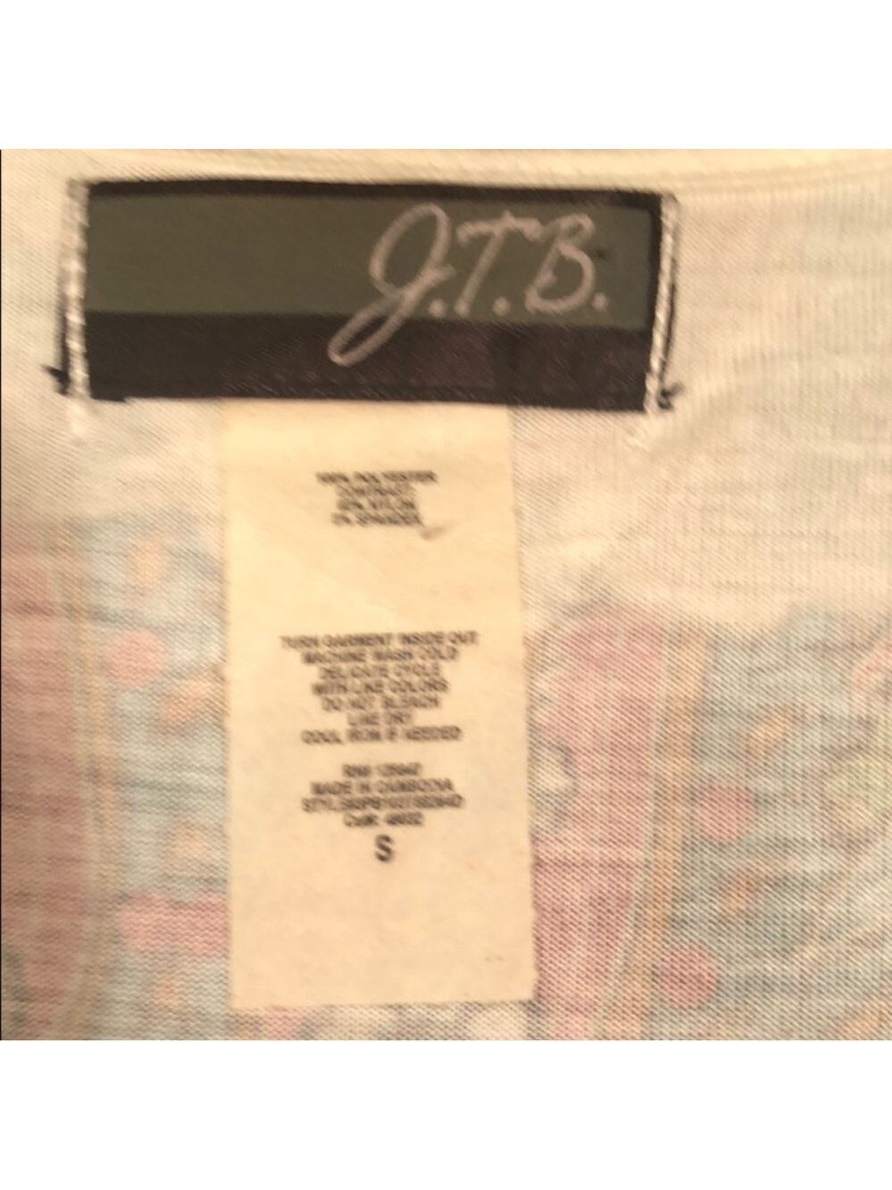 J.T.B. Fun Ruffled Colorful Tank Top Size Small - Picture 7 of 7